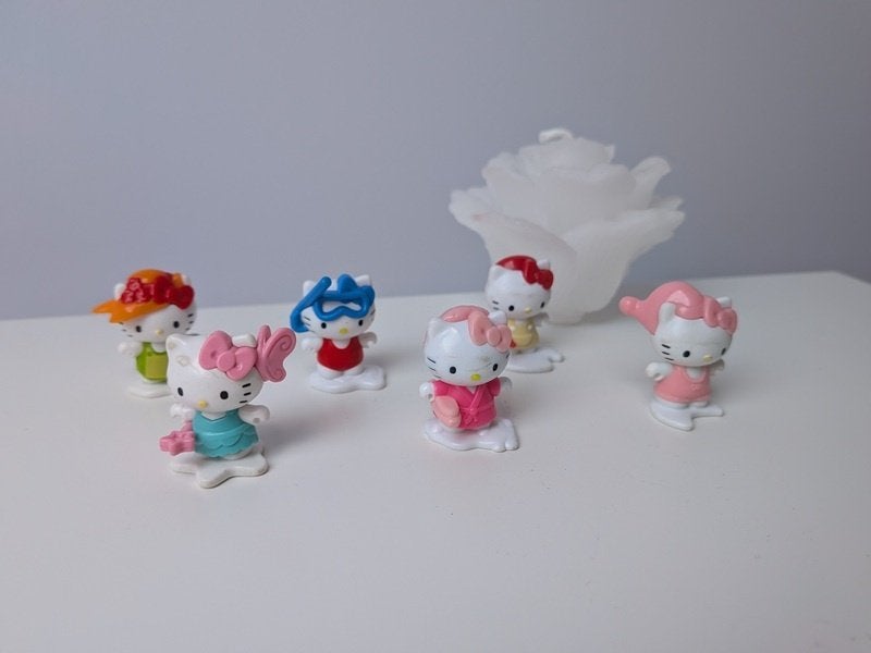œuf surprise - figurines Kinder Hallo Kitty, Collections, Œufs à surprise, Enlèvement, Utilisé, Figurines