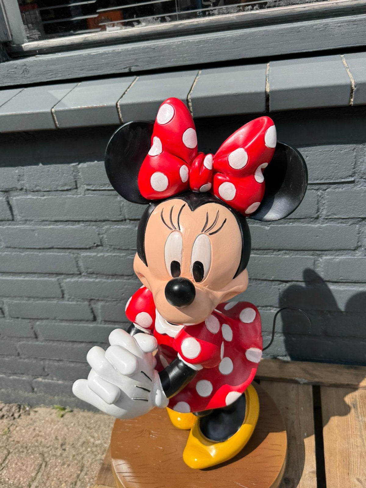 Groot Disney Minnie Mouse beeld, Ophalen, Overige figuren, Zo goed als nieuw, Beeldje of Figuurtje