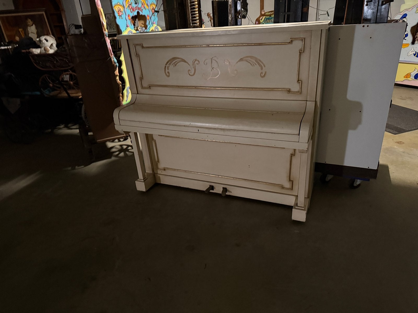 Witte Piano, Ophalen, Gebruikt, Wit, Piano