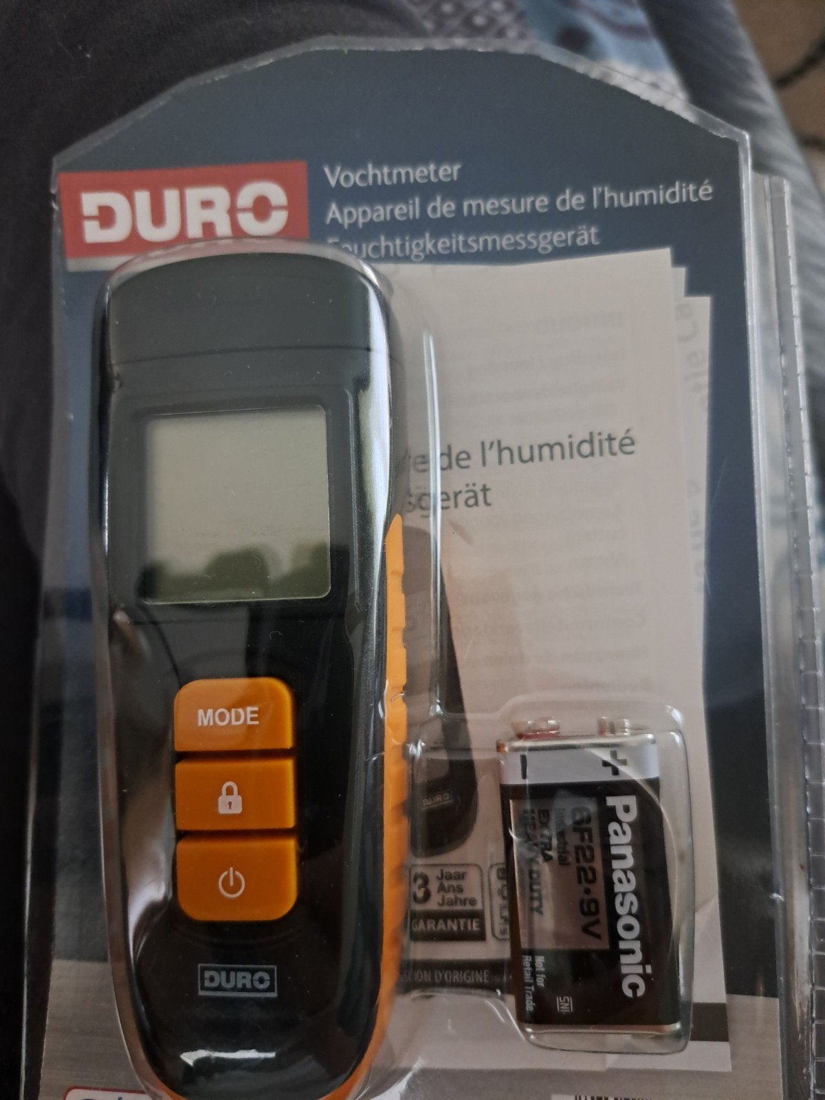 vochtmeter, Ophalen, Nieuw