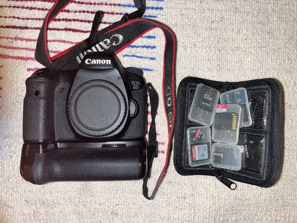 Complet/lots photo/vidéo: Canon 6D/objectifs/Lumix LX100 etc, Canon, Appareil photo, Enlèvement ou Envoi, Utilisé