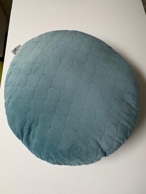 kussen, Huis en Inrichting, Woonaccessoires | Kussens, Ophalen, Zo goed als nieuw, Blauw, Rond