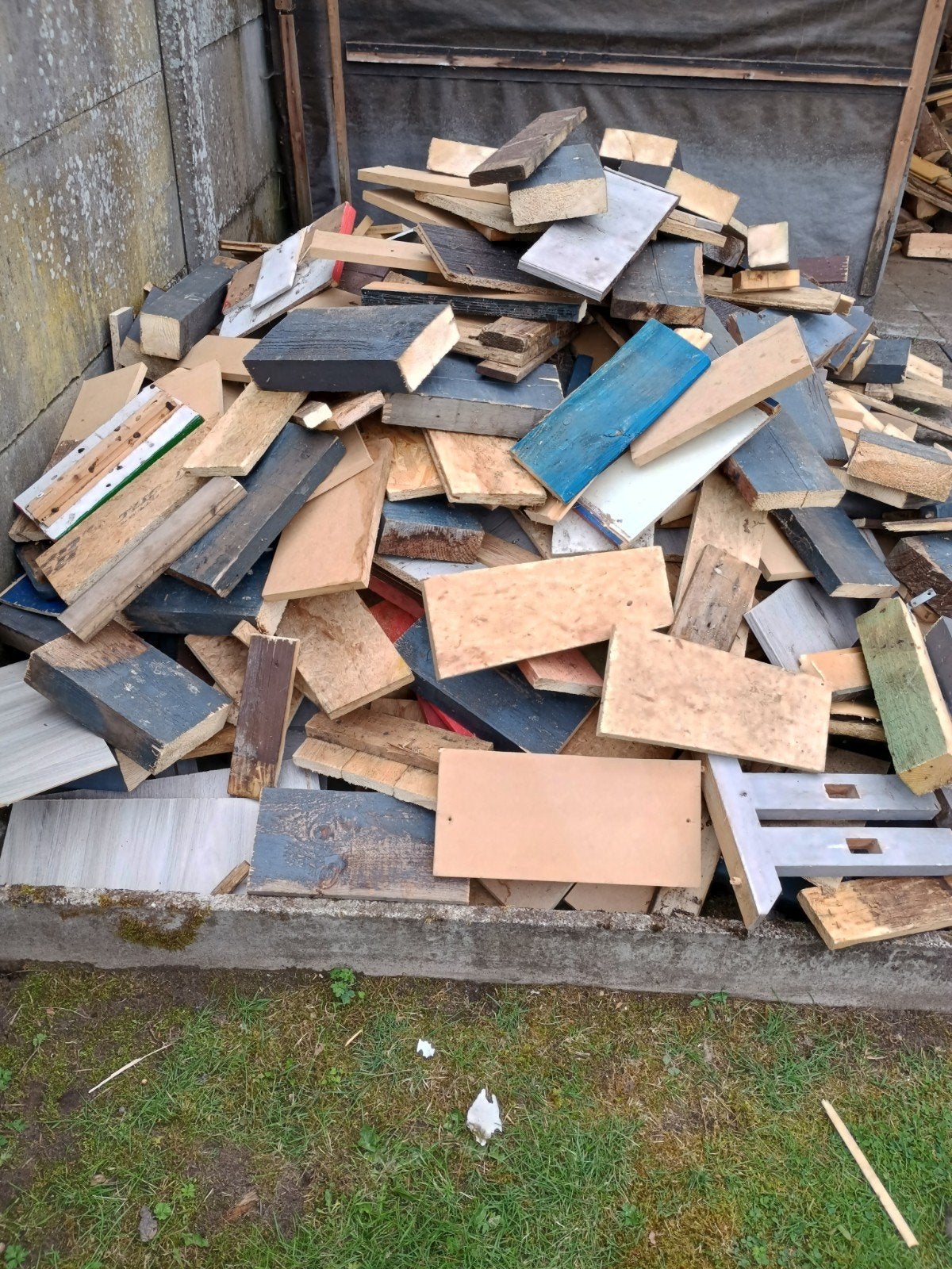 Gratis hout, Enlèvement