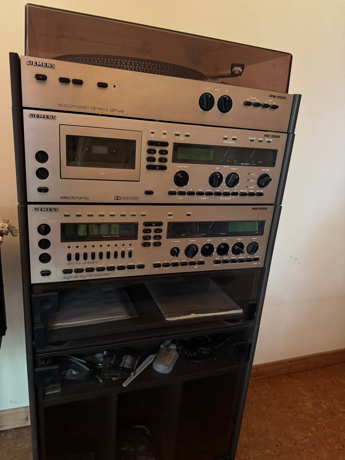 Siemens stereo keten 555, Audio, Tv en Foto, Stereoketens, Tuner of Radio, Gebruikt, Losse componenten, Ophalen