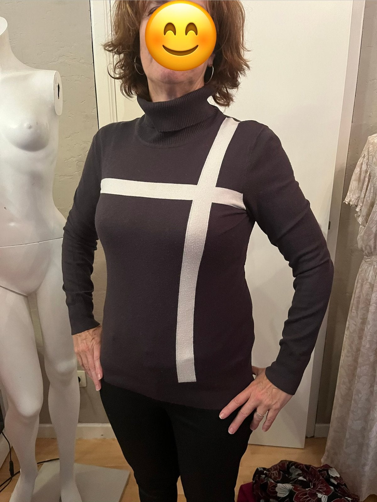 Kwaliteitsvolle coltrui  van Melvin maat 40, Kleding | Dames, Ophalen of Verzenden, Zo goed als nieuw, Maat 38/40 (M), Grijs