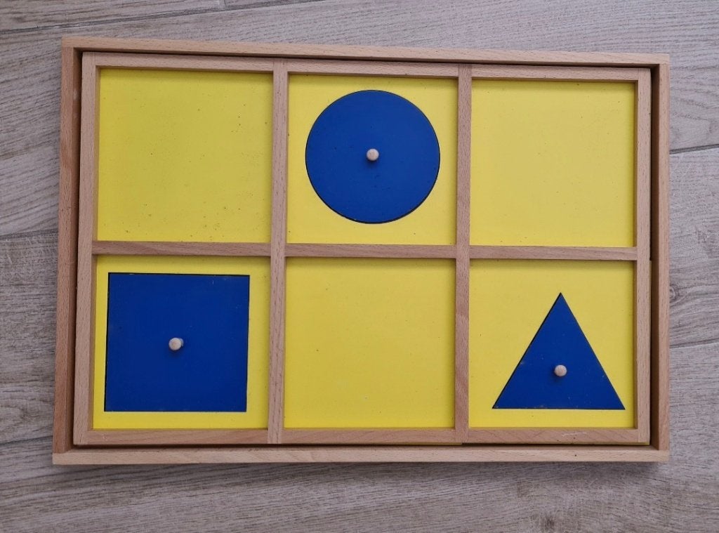 Montessori-dienblad met geometrische vormen, Ophalen of Verzenden