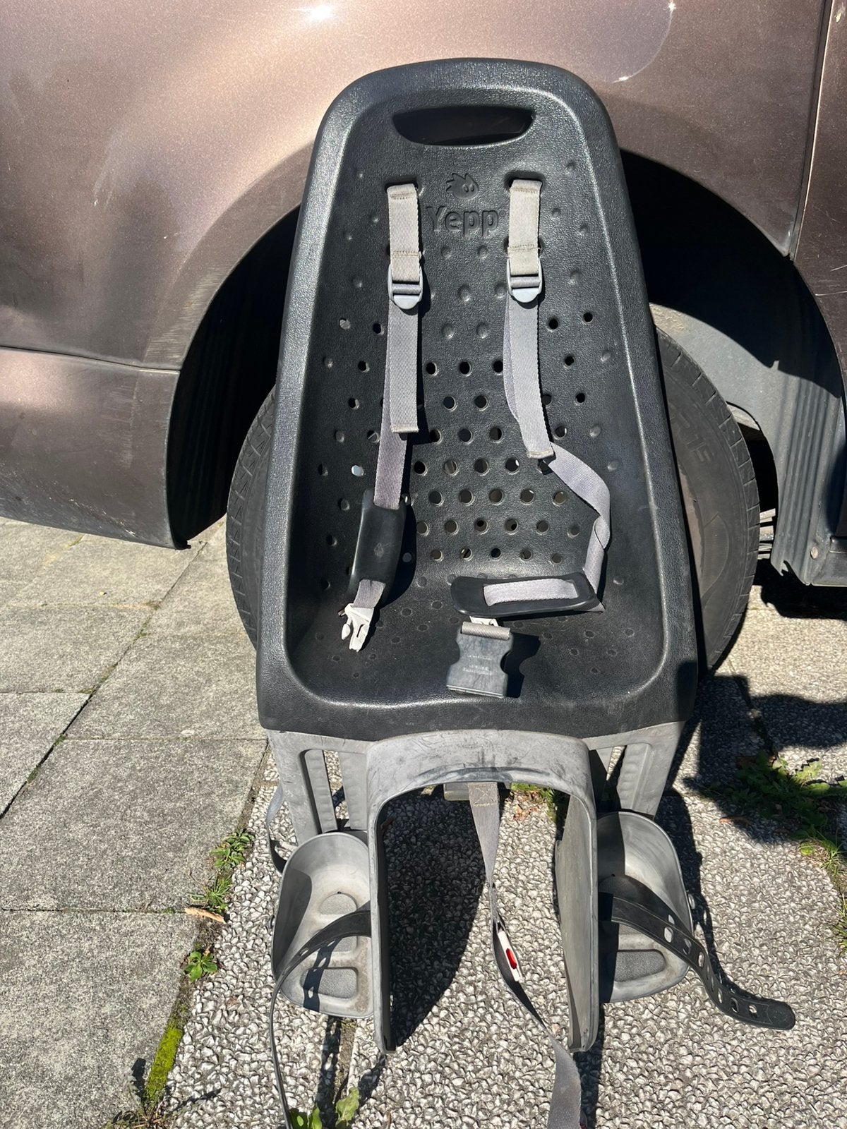Yepp kinderstoel achter, Fietsen en Brommers, Achterzitje, Ophalen, 15 t/m 25 kg, Gebruikt