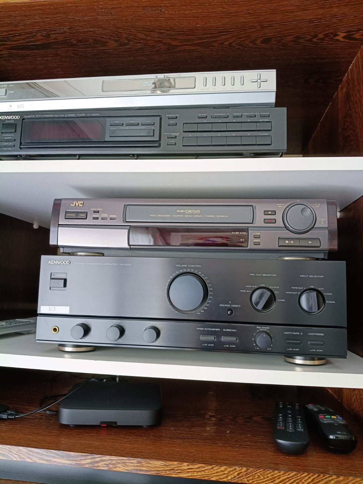 Kenwood versterker ka 5010 en receiver kt2010, TV, Hi-fi & Vidéo, Chaîne Hi-fi, Enlèvement