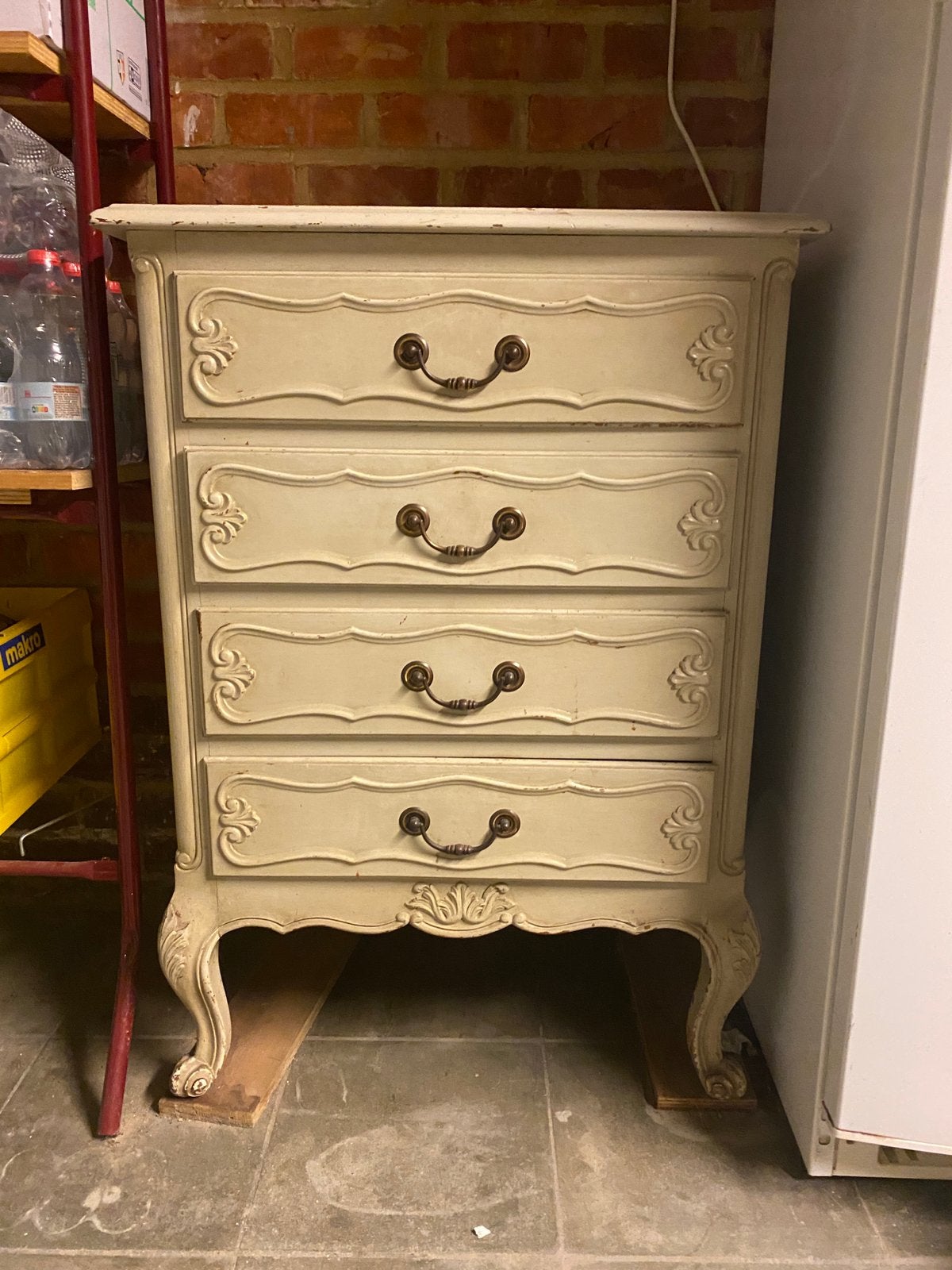 Ensemble commode + chaise de style Louis XV – à restaurer, Maison & Meubles, 25 à 50 cm, Moins de 100 cm, Enlèvement, Utilisé