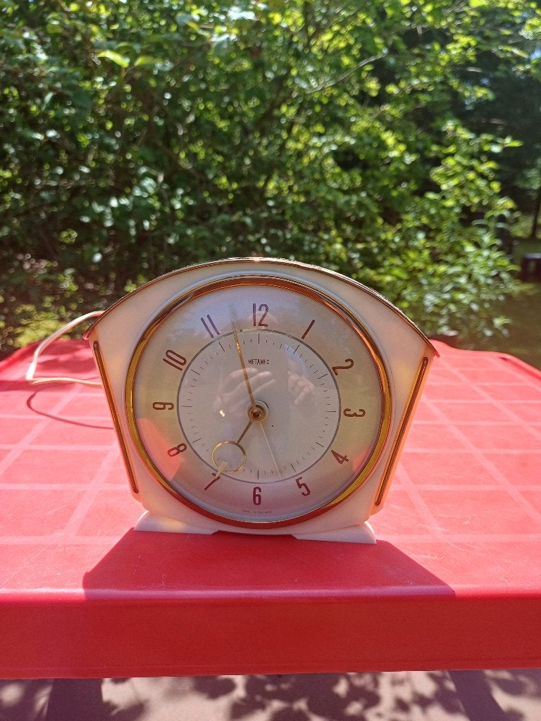 Metamec elektrisch klokje met alarm, Antiek en Kunst, Ophalen of Verzenden