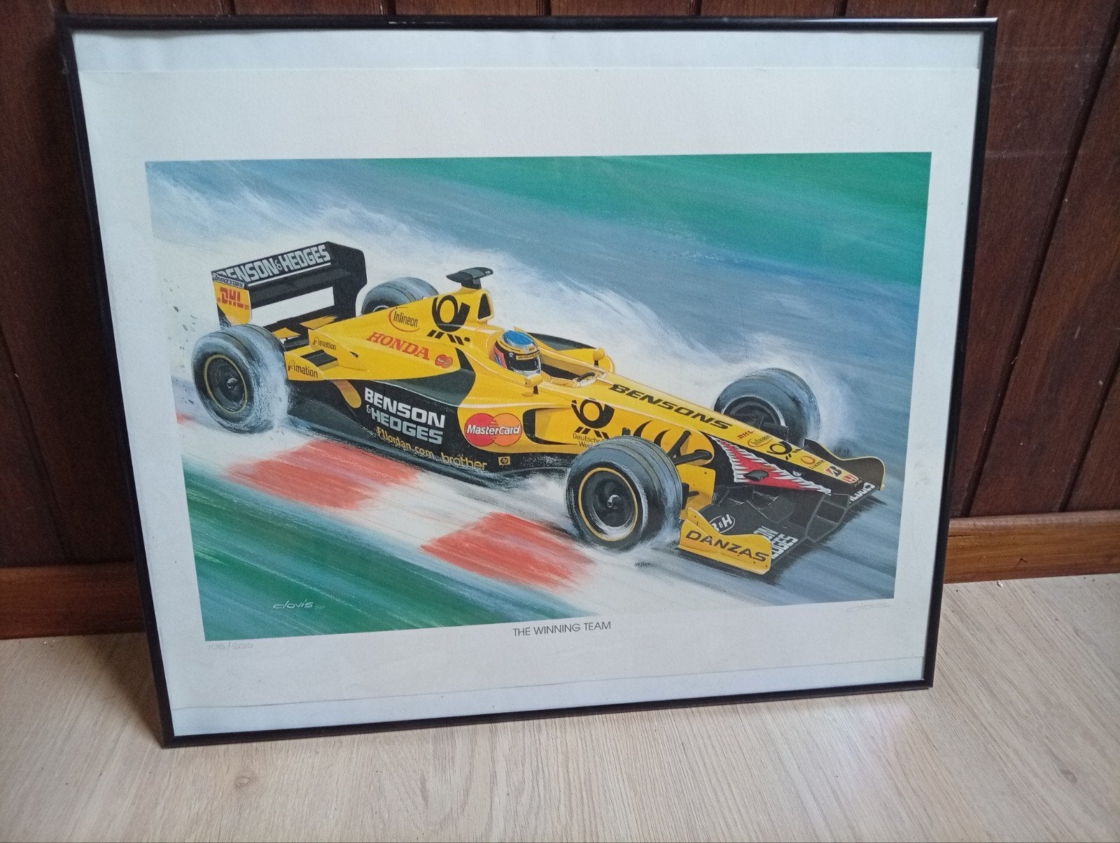 Imprimer la formule 1 par Clovis, Alesi dans une Jordan Hond, Enlèvement ou Envoi, Utilisé, ForTwo