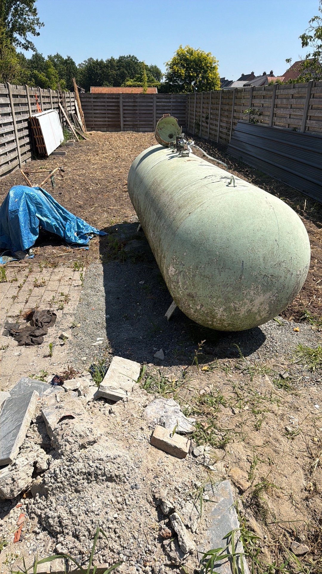 Propaantank, Ophalen, Gebruikt