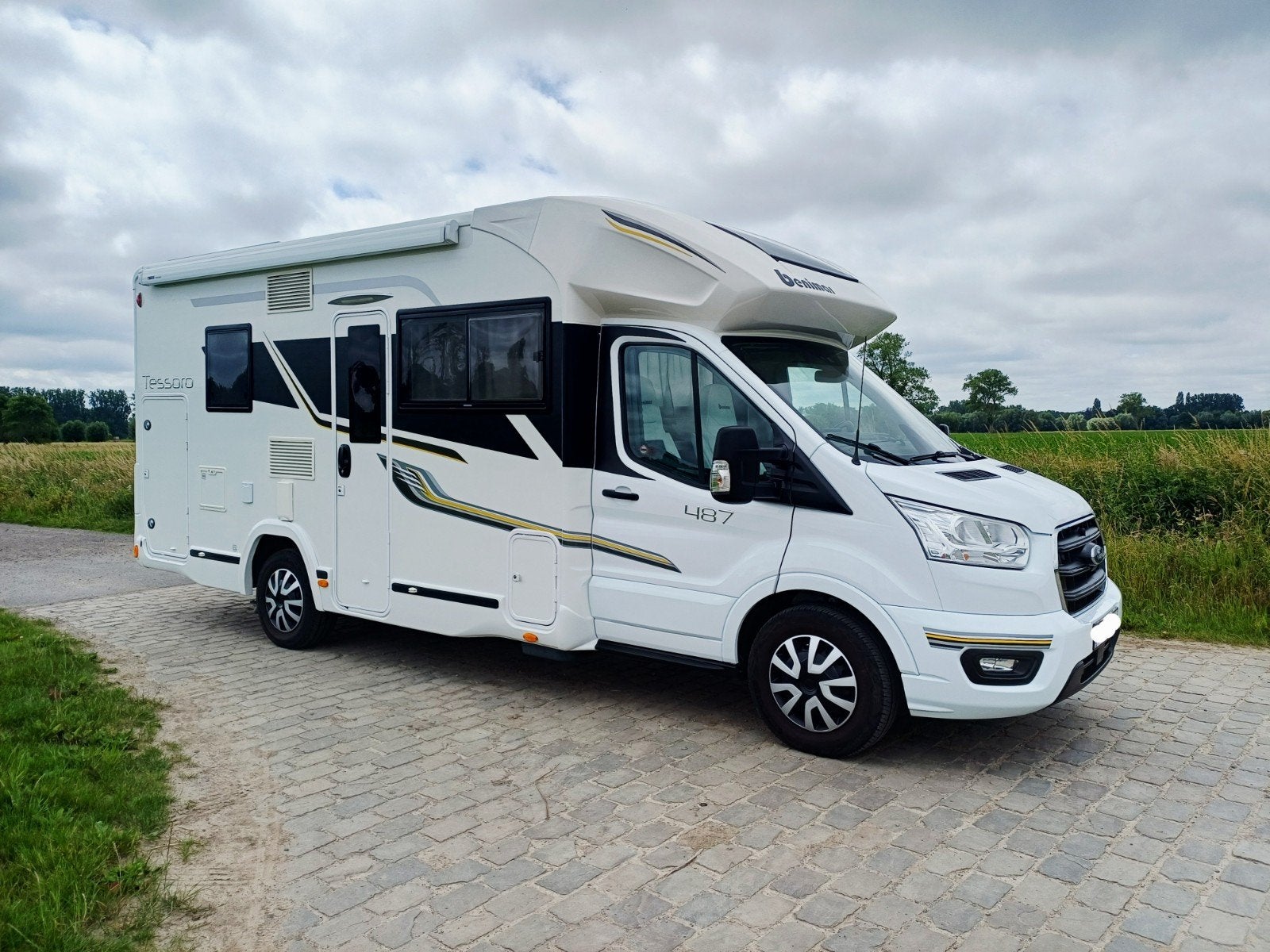 Nieuwe staat ford transit benimar 487, Ringverwarming, Antidémarrage, Ford, 6 tot 7 meter