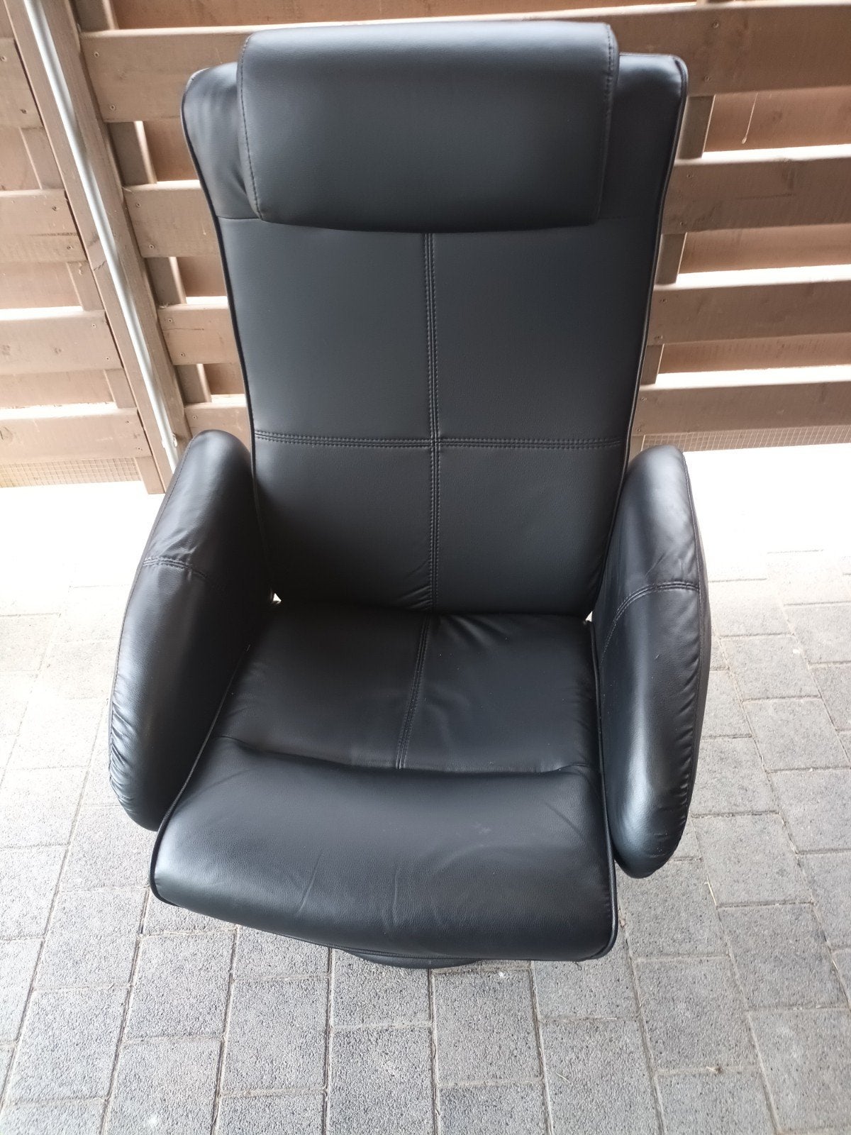 Zwarte relaxzetel, Ophalen, Zo goed als nieuw, Metaal, 50 tot 75 cm