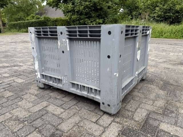 Grijze geperforeerde hooibox palletbox slowfeeder hooi paard, Dieren en Toebehoren, Niet ingevuld, Niet ingevuld, Niet ingevuld