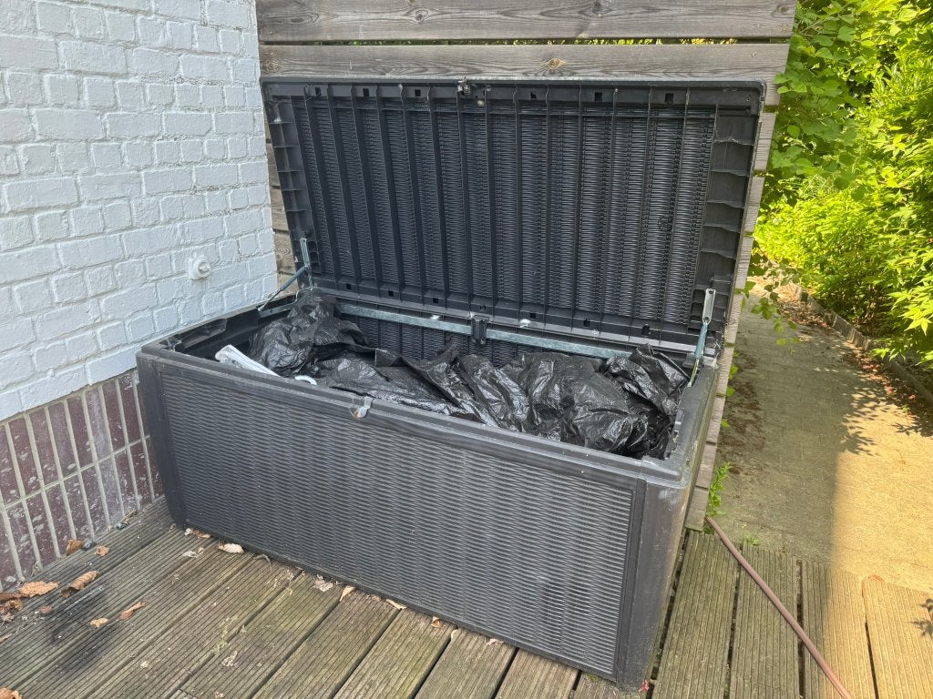 Coffre de jardin Keter Sumatra 511 litres (145 x 63 x 74cm), Jardin & Terrasse, Enlèvement, Utilisé