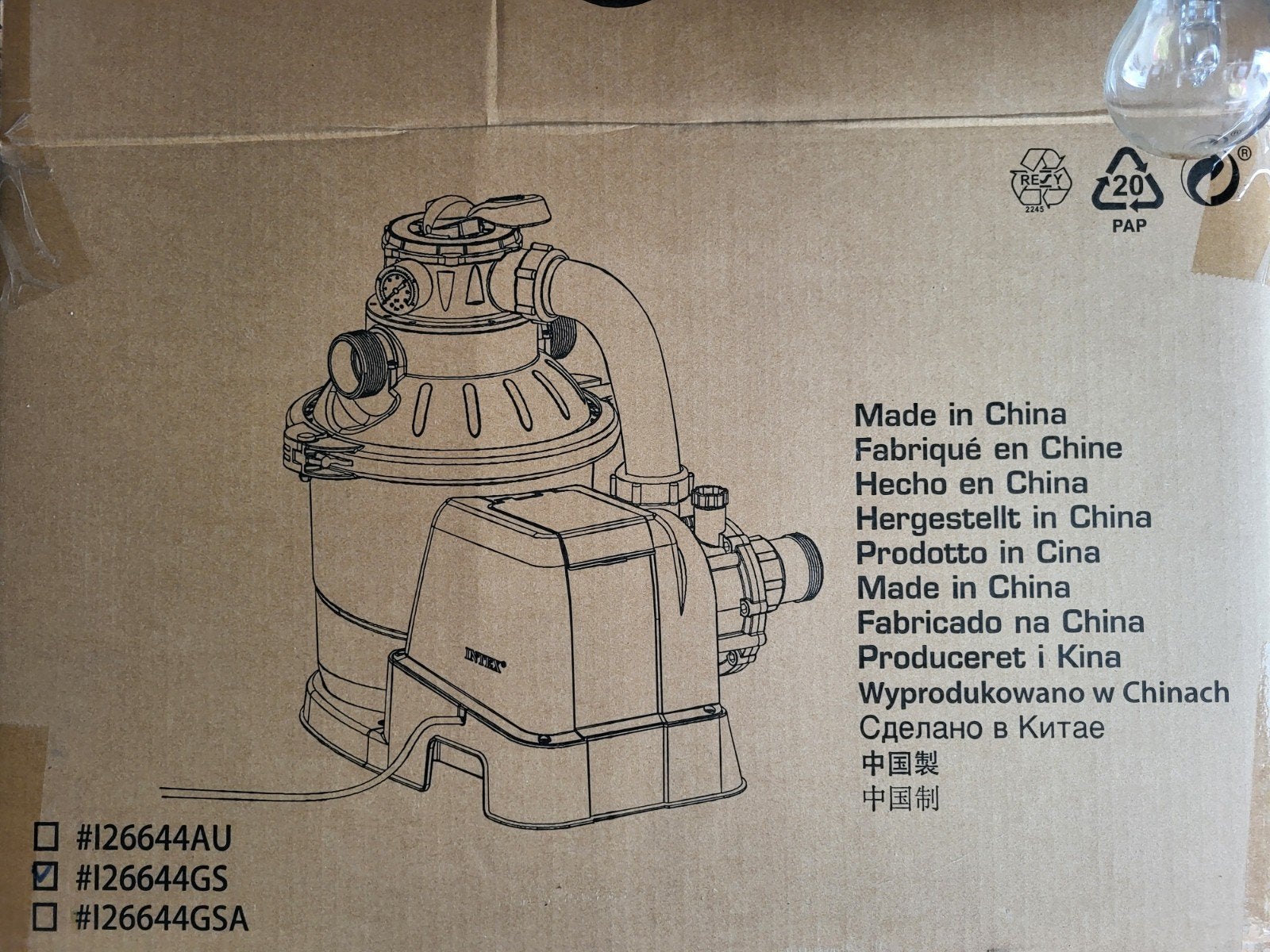 Intex Kristal Clear zandfilterpomp 4500 l/u, Ophalen, Zo goed als nieuw, Filter