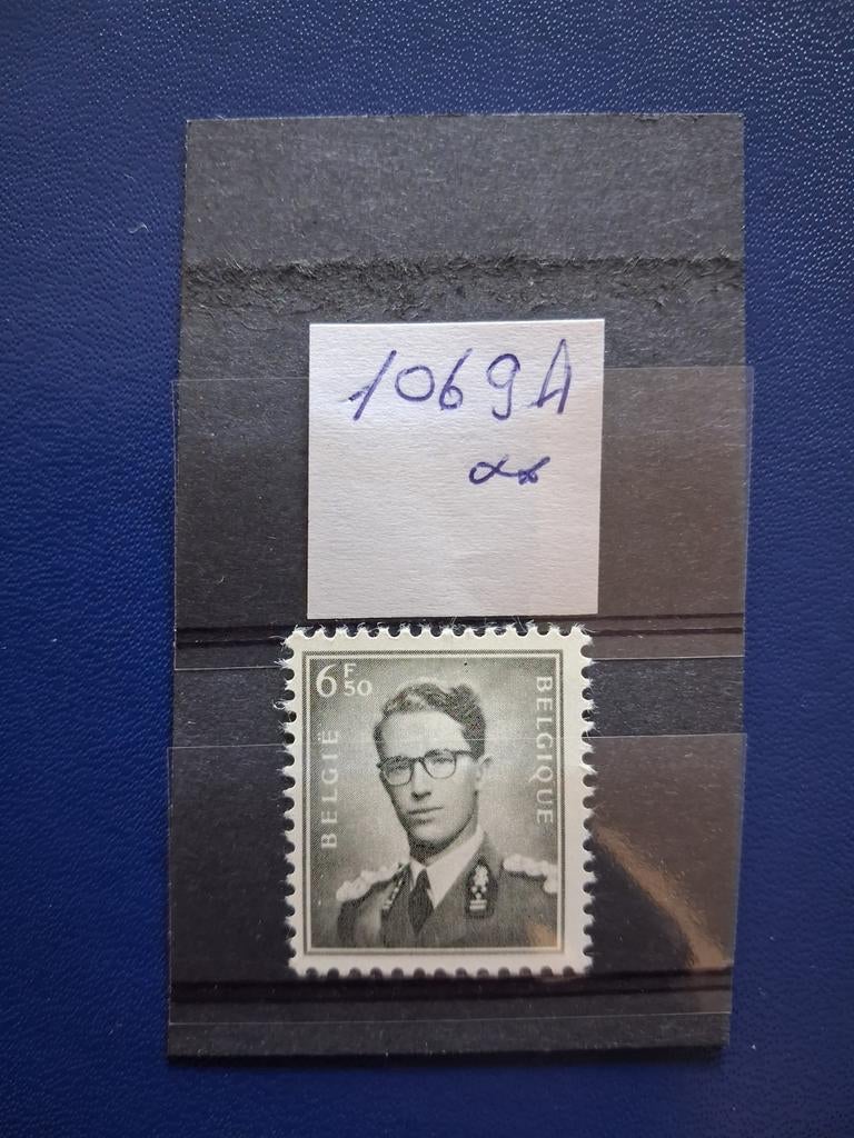 België: 1069A** 6,50 Bfr  Koning Boudewijn l 1958, Postzegels en Munten, Postzegels | Europa | België, Verzenden, Koninklijk huis