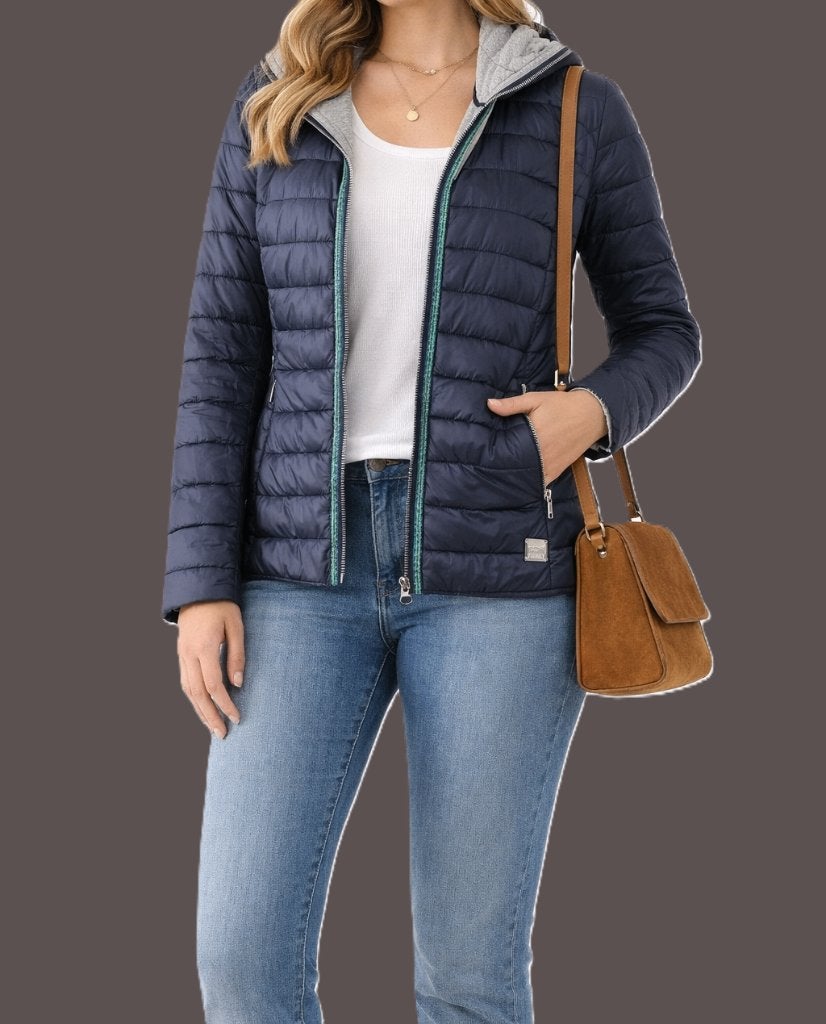 Liu Jo Les Plumes donsjas maat 36, Kleding | Dames, Jassen | Winter, Zo goed als nieuw, Maat 36 (S), Blauw, Ophalen of Verzenden