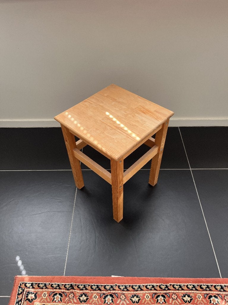Tabouret carré Ikea 33x33x45, Enlèvement, Utilisé, Bois