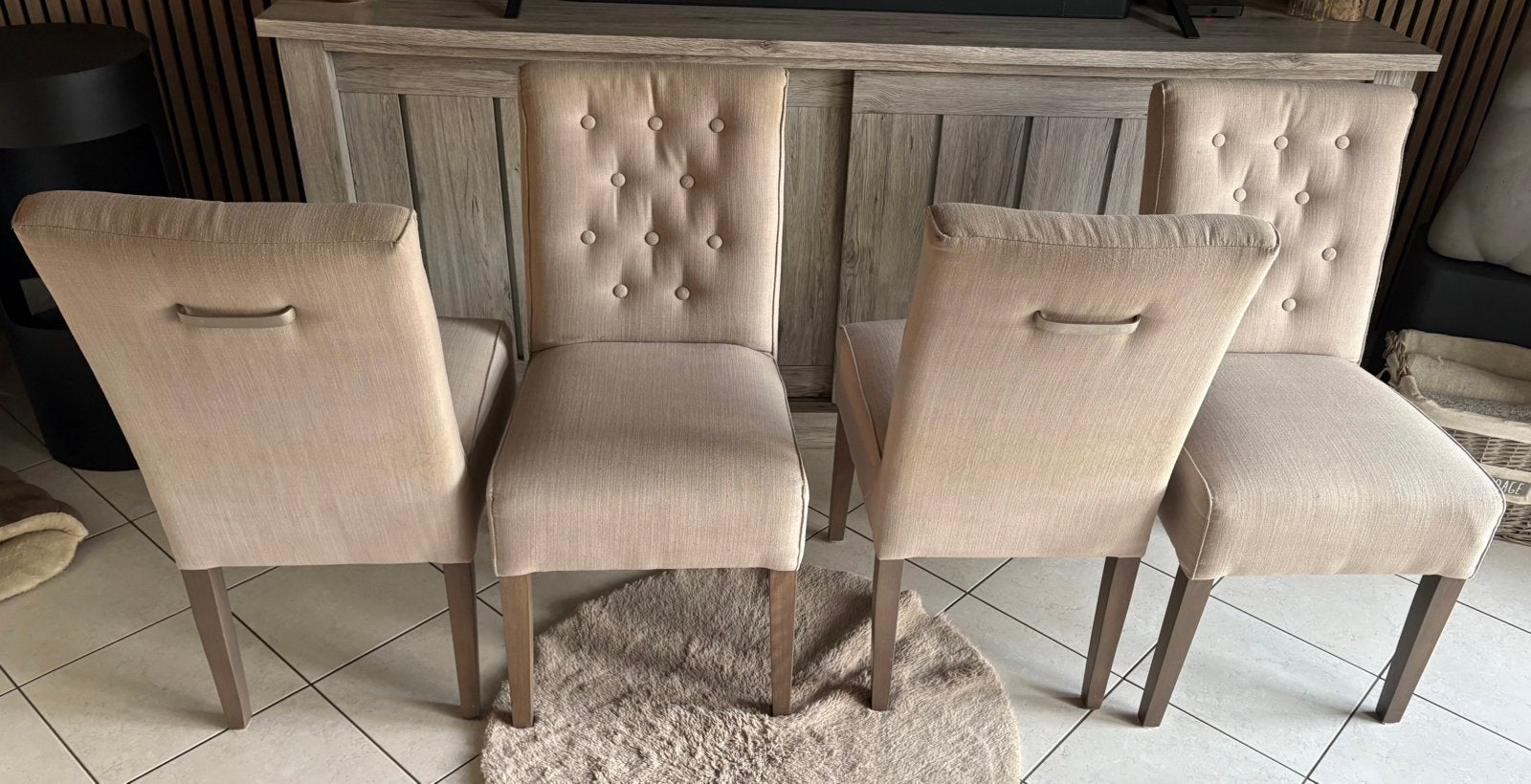 4 eetkamer stoelen, Ophalen, Gebruikt, Overige kleuren, Landelijk