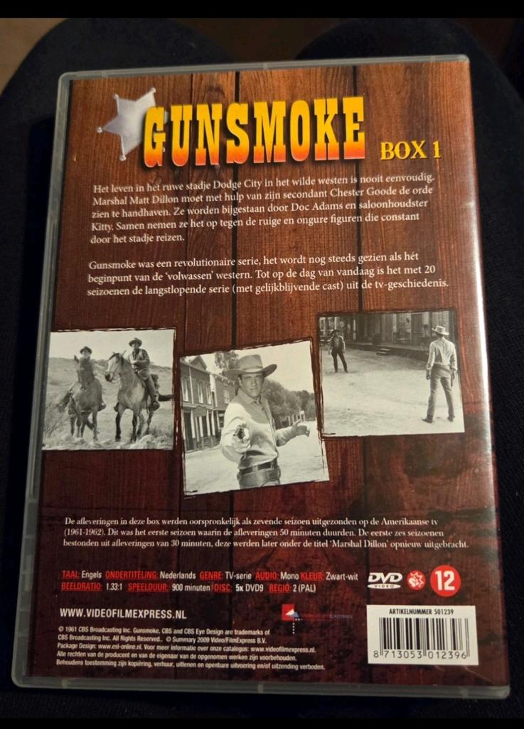 Gunsmoke Box 1 - Dvd Boxset, Cd's en Dvd's, Dvd's | Klassiekers, Vanaf 12 jaar, Ophalen of Verzenden, Zo goed als nieuw