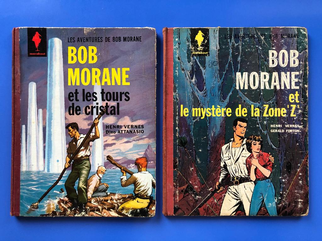 EO 1962 + 64 - Bob Morane 3 et 6 par Henri Vernes - Marabout, Henri Vernes - Attanasio - Forton, Meerdere stripboeken, Ophalen
