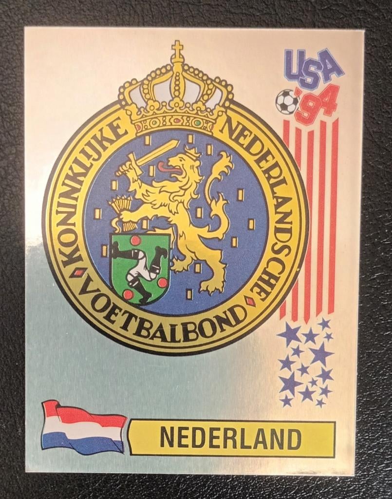 PANINI USA 94 # 420 BADGE NEDERLAND, Verzamelen, Ophalen of Verzenden