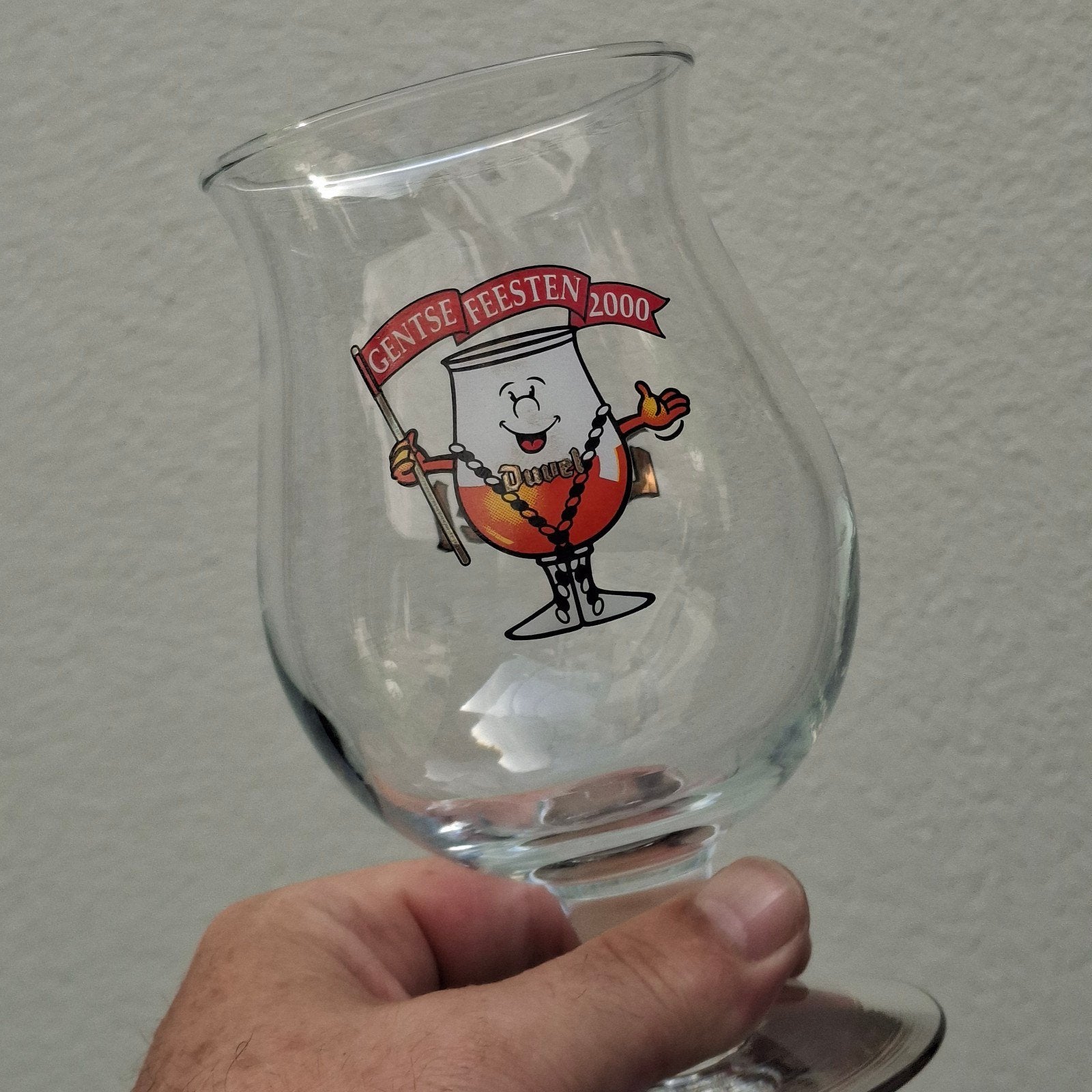 Duvel glas gentse feesten 2000., Verzamelen, Biermerken, Nieuw, Glas of Glazen, Duvel, Ophalen