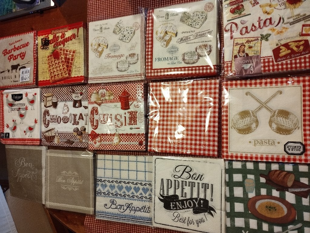 15 decoupage servetten, Verzenden, Overige thema's, Nieuw, Meerkleurig