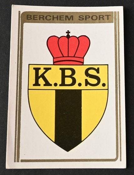 Panini Football 1973 - 74 / Berchem Sport / Embleem, Verzamelen, Verzenden, Zo goed als nieuw, Poster, Plaatje of Sticker