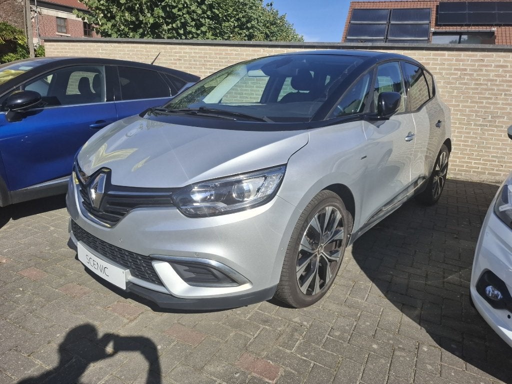 Renault Scenic essence 1.33 tce limited  116 85 kw, Zwart, 4 cilinders, Multifunctioneel stuurwiel, Leder en Stof