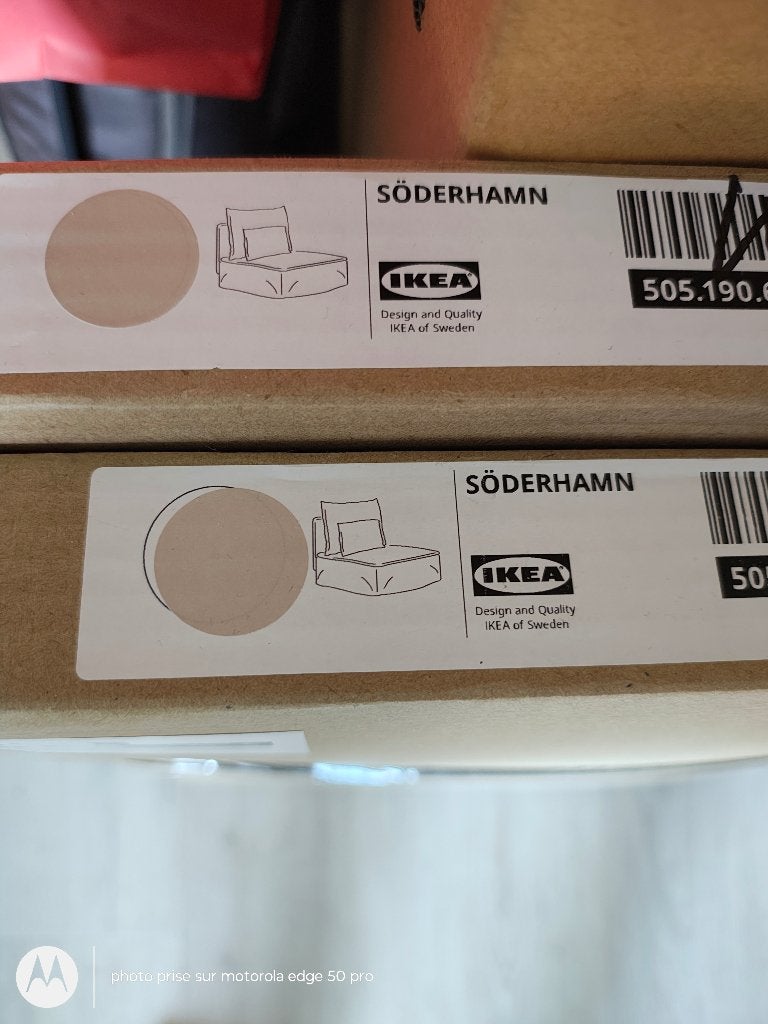 Lot 2 housses méridienne fauteuil Ikea Soderhamn neuves, Enlèvement ou Envoi, Neuf