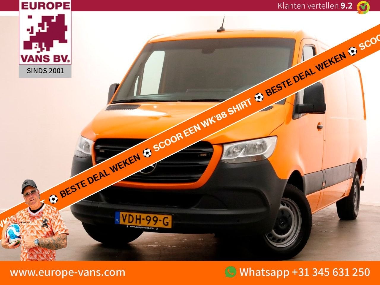 Mercedes-Benz Sprinter 316 CDI 163pk 7G Automaat L2H1 Airco/, Auto's, Automaat, Overige kleuren, Mercedes-Benz, Bedrijf