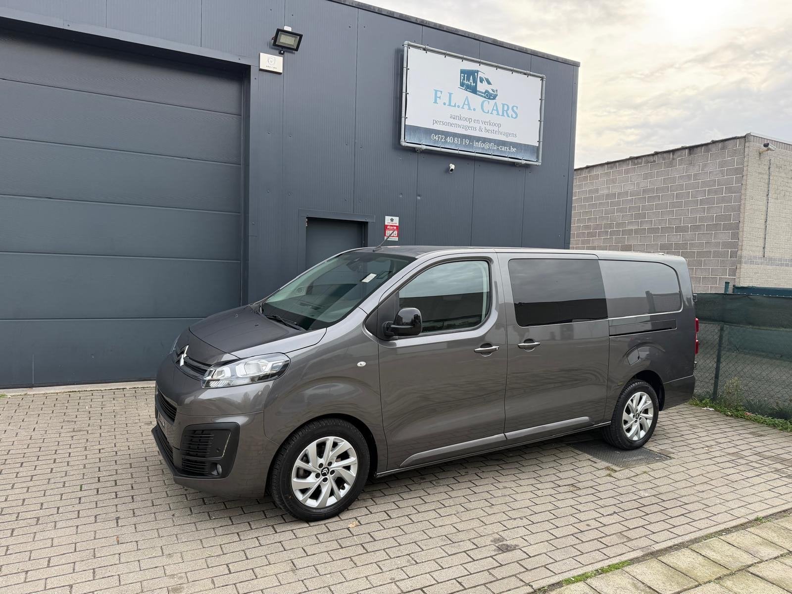 CITROEN JUMPY 2.0HDI DUBBEL CABINE BJ2023 AUTOMAAT 180PK FUL, Argent ou Gris, Achat, Euro 6, Entreprise