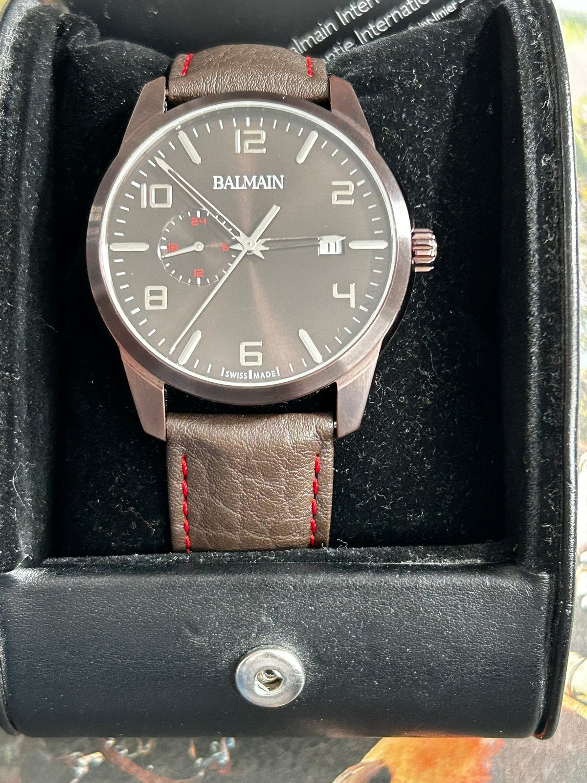 Prachtig Balmain Madrigal GMT 24H , fullSet (Top conditie), Ophalen of Verzenden, Zo goed als nieuw