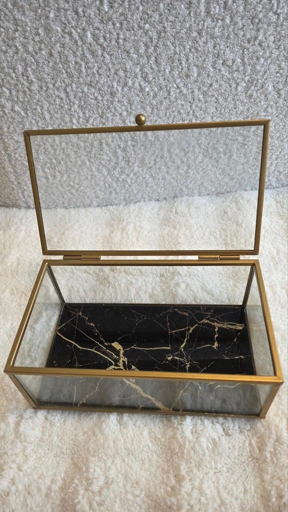 Glazen doos, Bijoux, Sacs & Beauté, Boîtes de maquillage & Beauty case, Enlèvement