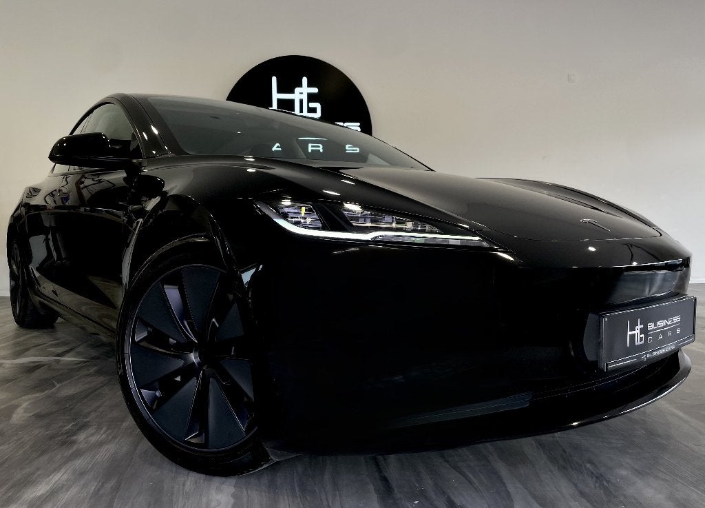 Tesla Model 3 RWD/ HIGHLAND/ STANDARD RANGE/ PREMIUM/ FSD4, Auto's, Zwart, 208 kW, Zwart, Leder
