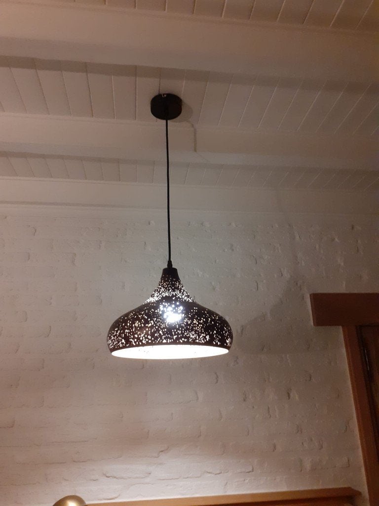 hanglamp, Ophalen, E27 (groot), Zo goed als nieuw, Metaal