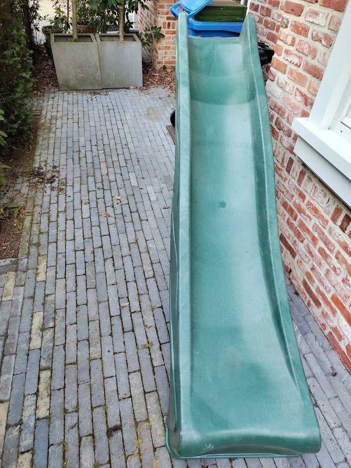 Glijbaan (groen), Kinderen en Baby's, Ophalen, Gebruikt, Glijbaan