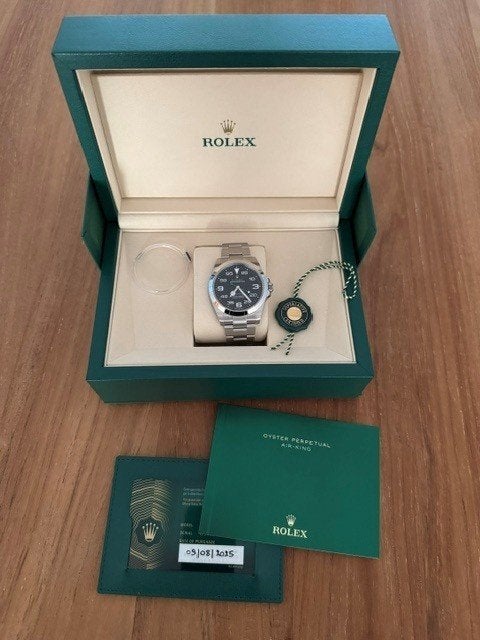 Rolex Air King, Ophalen, Staal, Polshorloge, Zo goed als nieuw