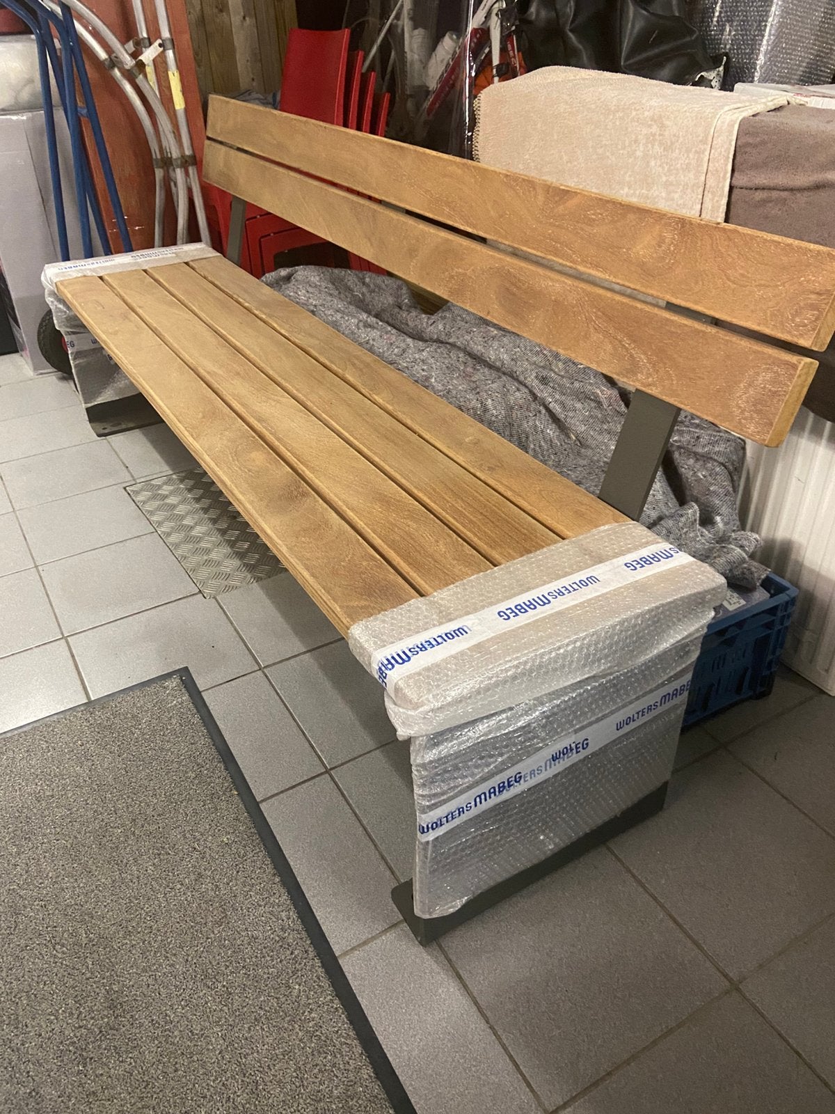 Zware duurzame tuinbanken, Tuin en Terras, Ophalen, Zo goed als nieuw, Hout