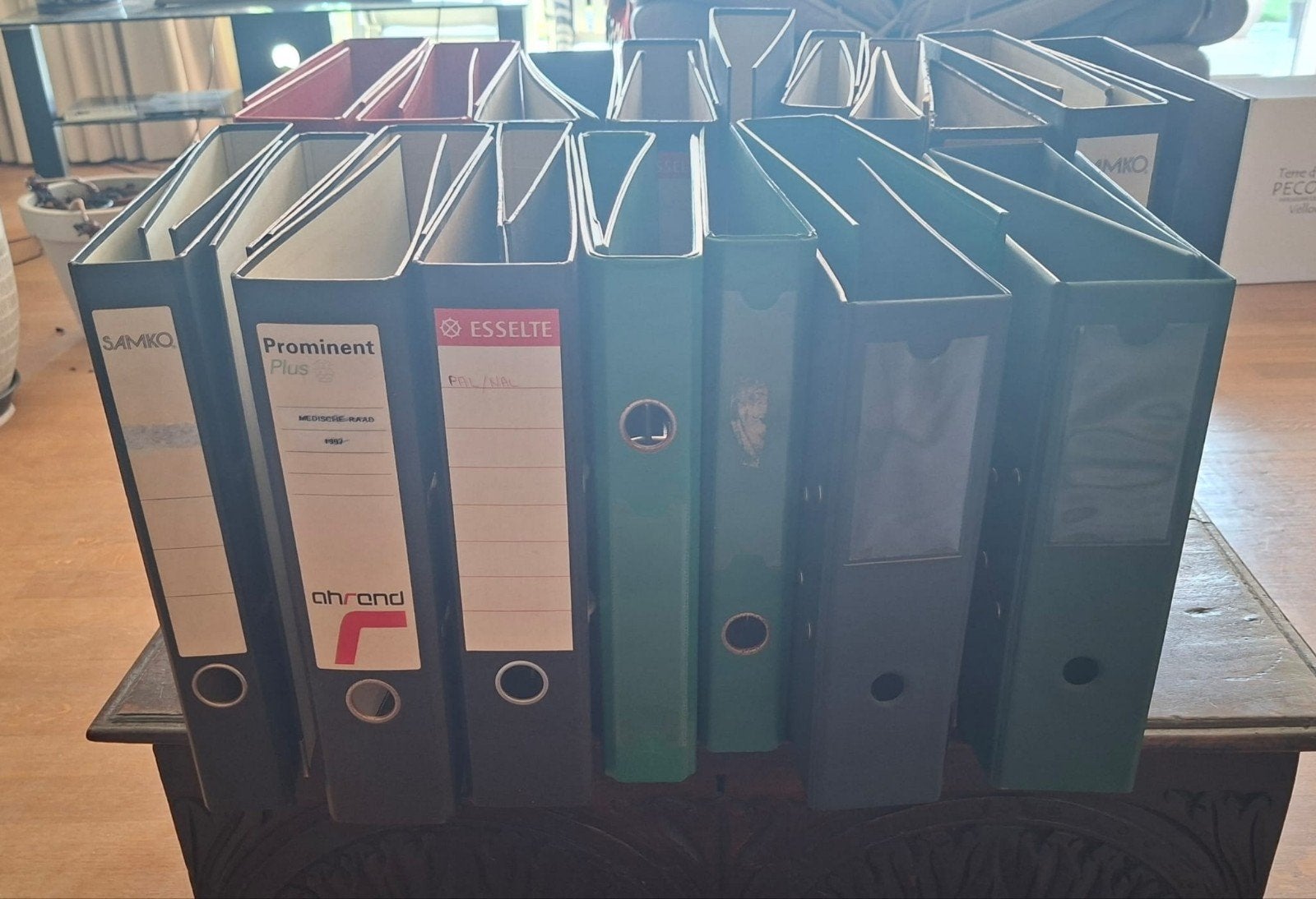 opbergmap met ringen + sluitingen, Diversen, Bureau-accessoires, Ophalen of Verzenden