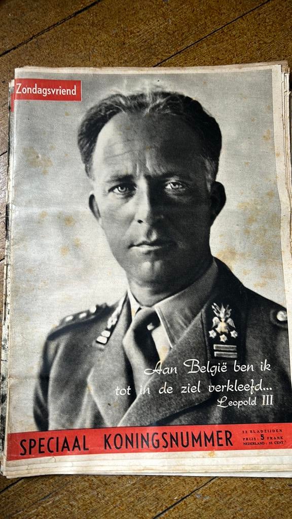 3 tijdschriften Zondagsvriend uit 1952/1953, Enlèvement, 1940 à 1960, Journal ou Magazine