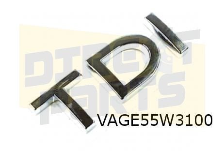 Volkswagen Jetta III/Passat B6 embleem tekst "TDI" (739 chro, Neuf, -, Volkswagen, -