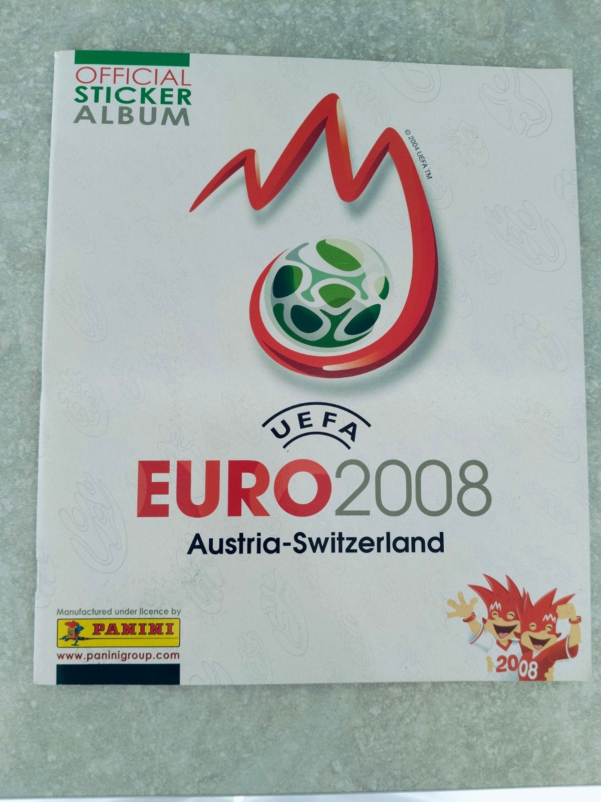 Leeg Panini album Euro 2008 met Bestelblad en promostickers, Ophalen of Verzenden