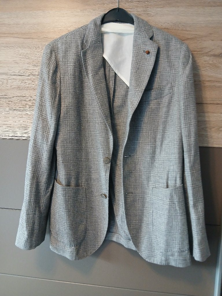Blazer, Kleding | Heren, Ophalen of Verzenden, Zo goed als nieuw, Maat 48/50 (M), Grijs