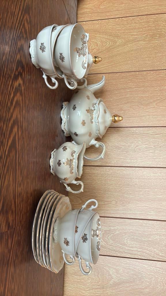 Koffieservies antiek romantisch, Ophalen
