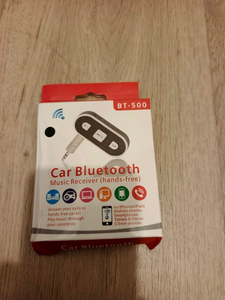 Récepteur Bluetooth voiture BT-500 jack 3,5 mm neuf, Enlèvement, Neuf