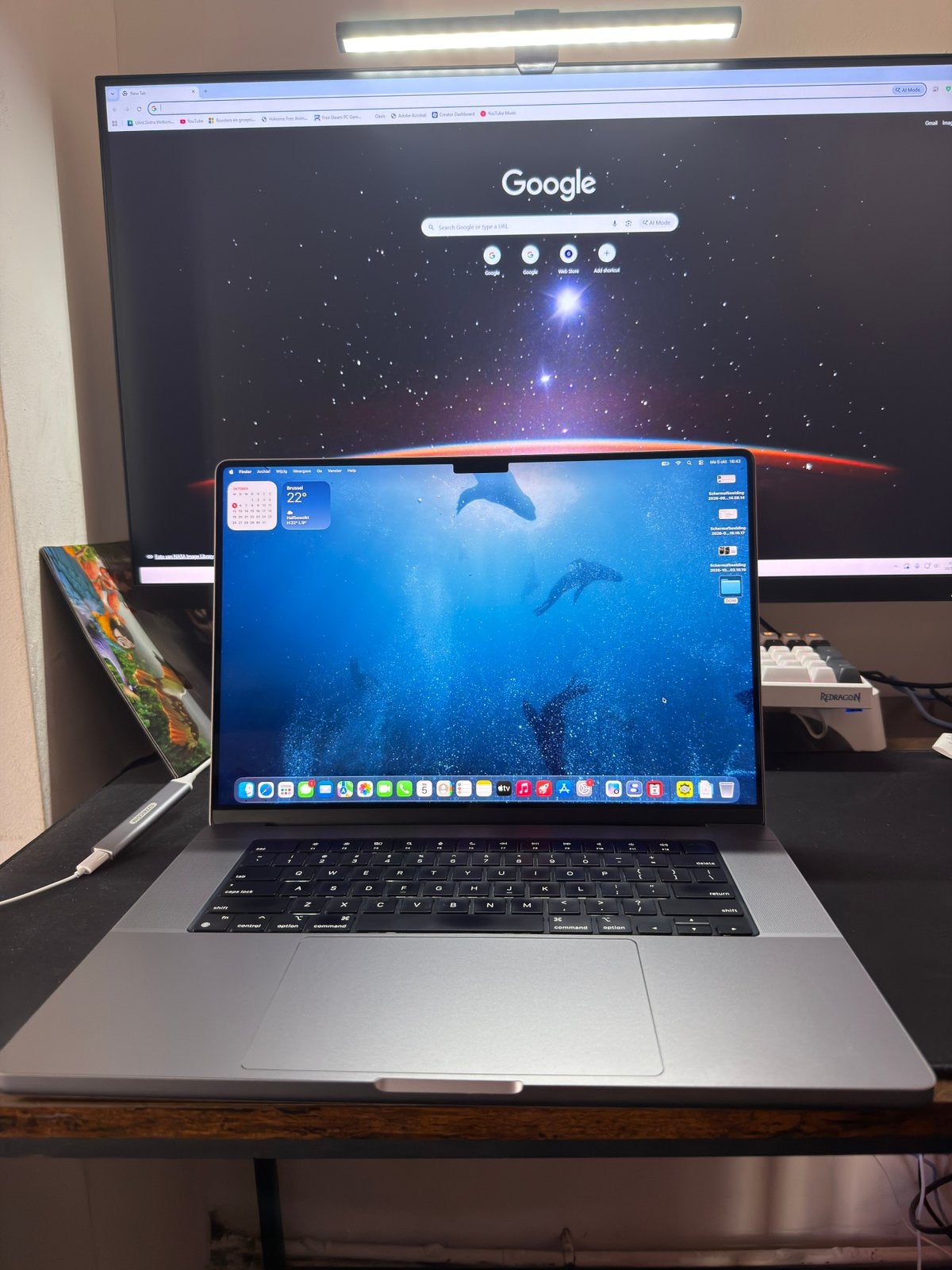 MacBook Pro M1 Pro 16 inch 16gb 512gb ZEER MOOIE STAAT, Qwerty, 512 GB, Ophalen of Verzenden, Zo goed als nieuw